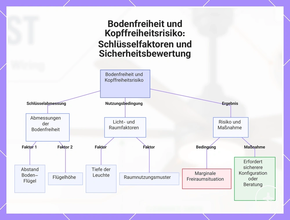 Bodenfreiheit und Kopffreiheitsrisiko: Schlüsselfaktoren und Sicherheitsbewertung