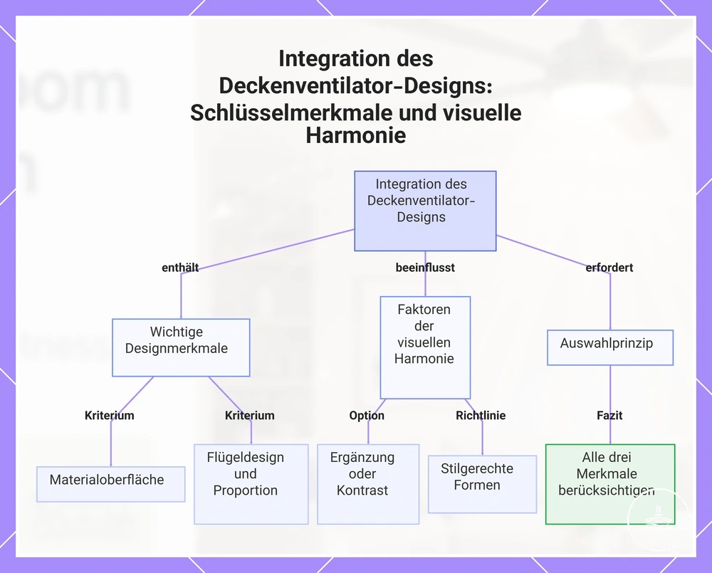 Integration des Deckenventilator-Designs: Schlüsselmerkmale und visuelle Harmonie