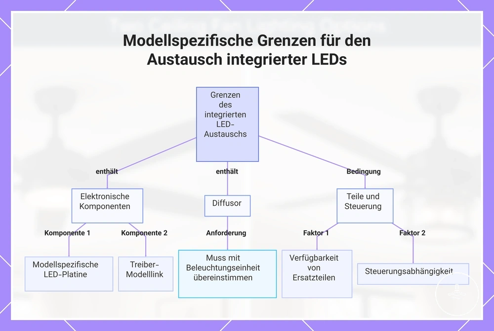 Modellspezifische Grenzen für den Austausch integrierter LEDs