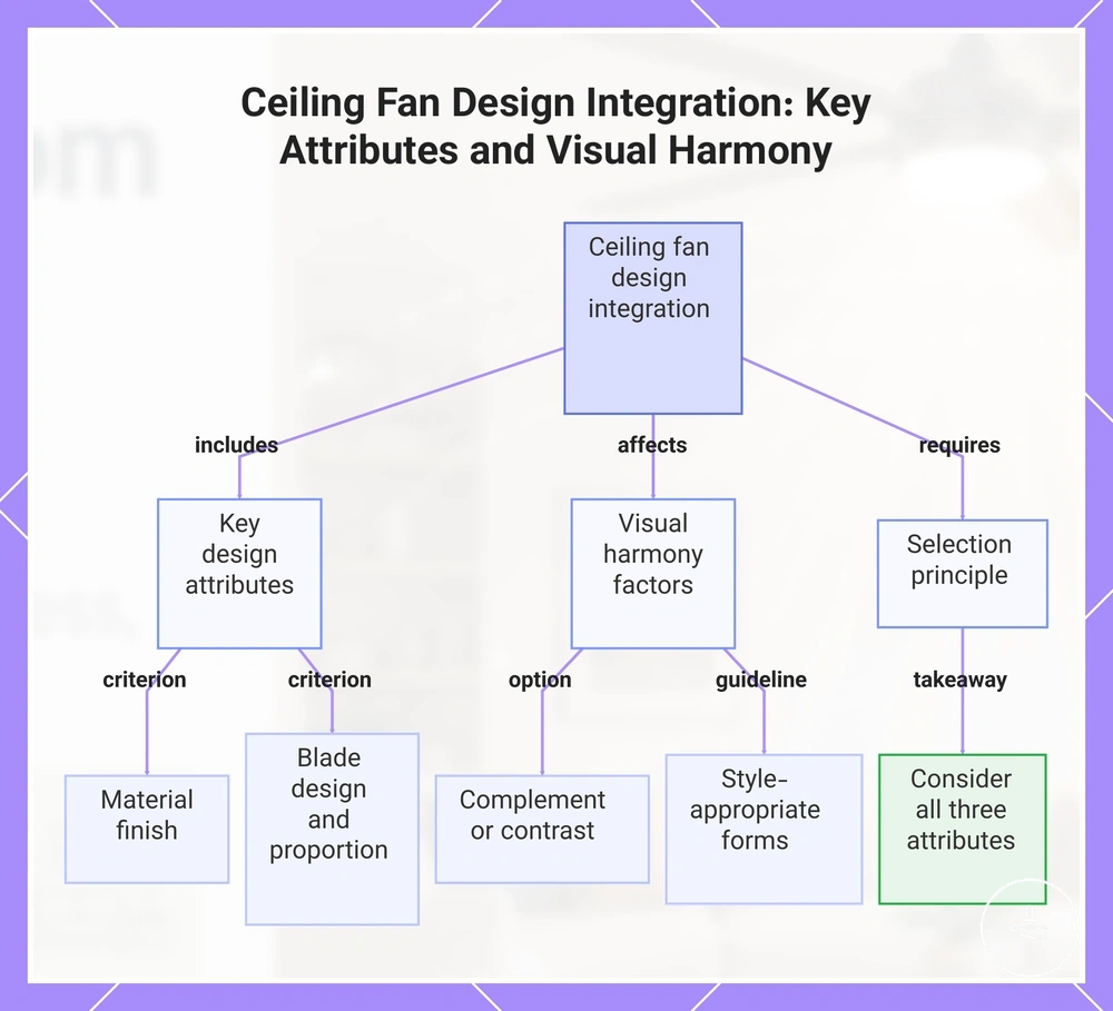 Ceiling Fan Design Integration: Key Attributes and Visual Harmony
