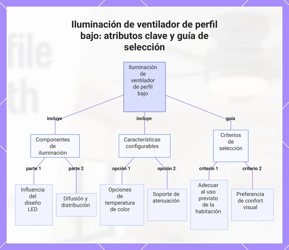Iluminación de ventilador de perfil bajo: atributos clave y guía de selección